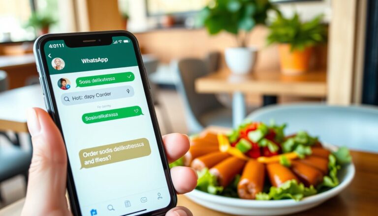 cara order sosis delikatessa whatsapp